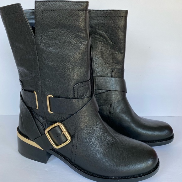 Vince Camuto Shoes - VC VETHIMA  Black leather Boot Butter Calf # # 8.5